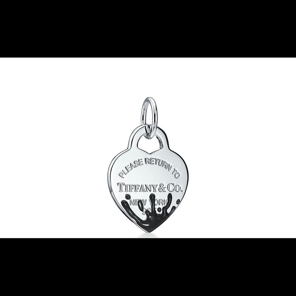 Tiffany RTT Color Splash Heart Tag - Black